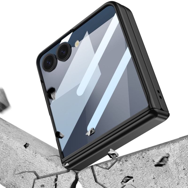 Κάλυμμα Samsung Galaxy Z Flip 7 Με Μαγνητικό Εξάρτημα Προστατευτικό Μεντεσέ Και Λογότυπο Gkk Σιλικόνης