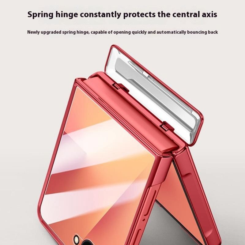 Κάλυμμα Samsung Galaxy Z Flip 7 Μεταλλικό Εφέ Σιλικόνης