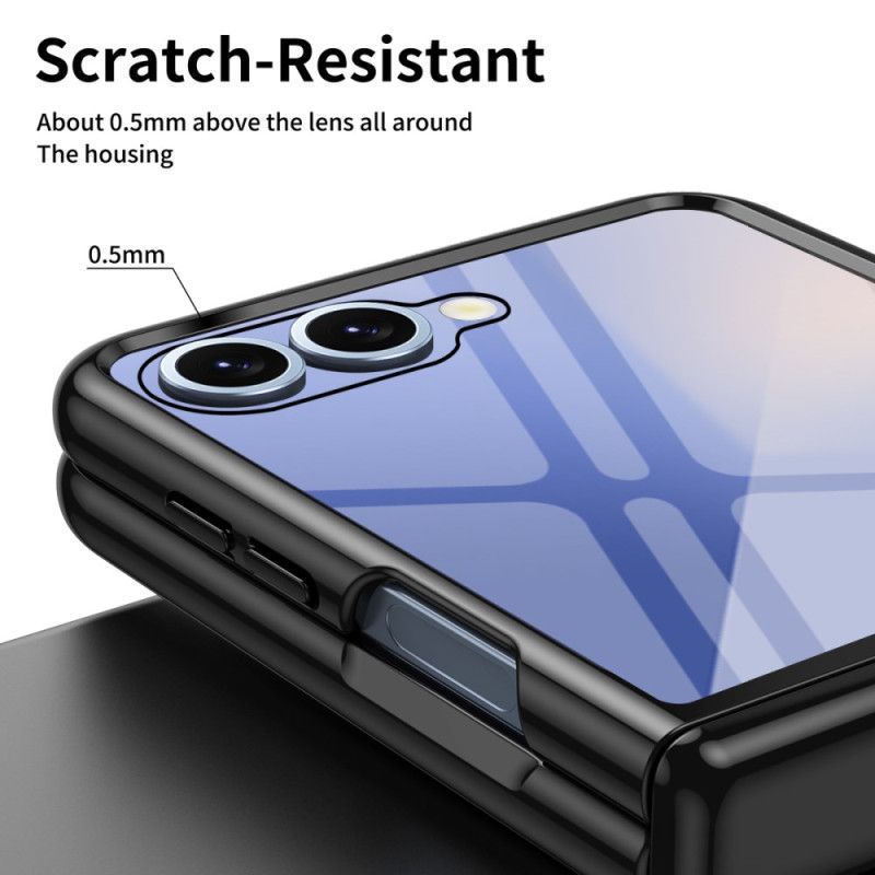 Κάλυμμα Samsung Galaxy Z Flip 7 Προστασία Με Μεταλλικό Εφέ Μεντεσέ