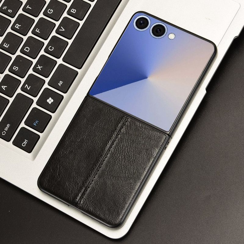 Κάλυμμα Samsung Galaxy Z Flip 7 Ραμμένο Δέρμα