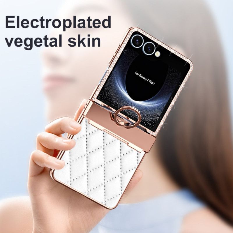 Κάλυμμα Samsung Galaxy Z Flip 7 Θήκες Κινητών Βάση Δαχτυλιδιού Και Διακόσμηση Με Στρας