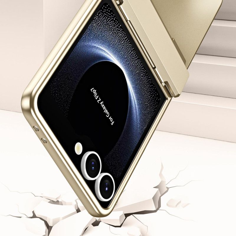 Κάλυμμα Samsung Galaxy Z Flip 7 Θήκες Κινητών Μεταλλικό Εφέ Με Προστατευτικό Οθόνης