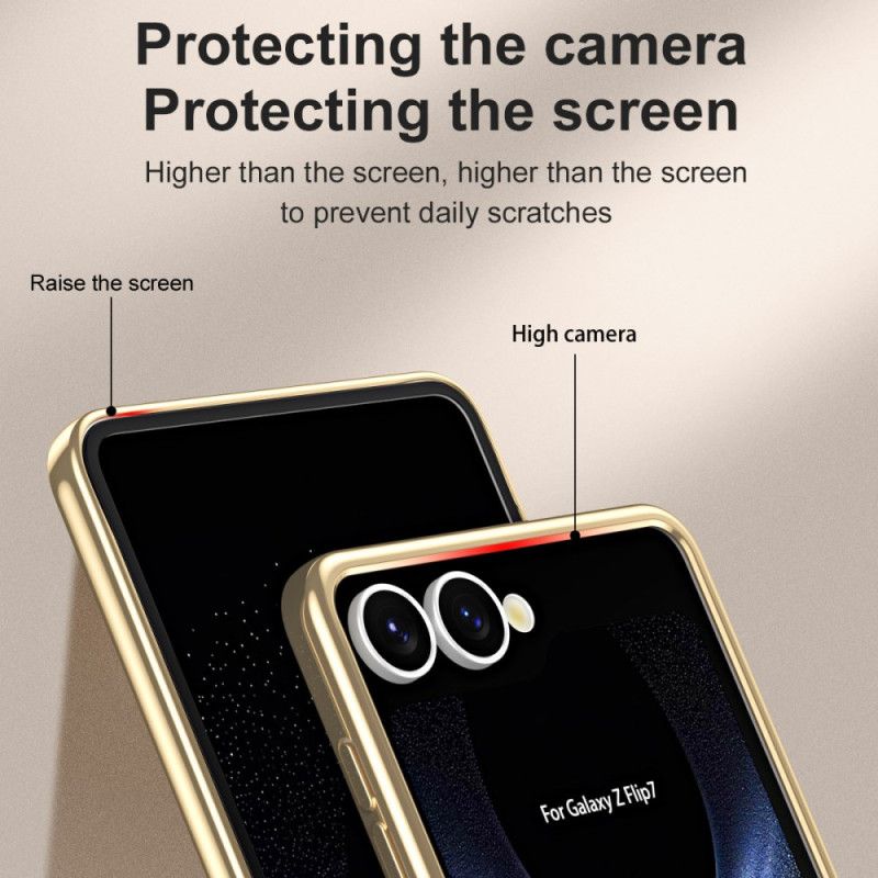 Κάλυμμα Samsung Galaxy Z Flip 7 Θήκες Κινητών Premium Με Προστατευτικό Πίσω Οθόνης