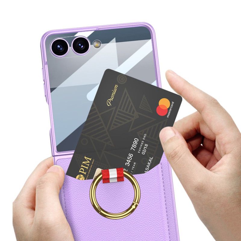 Κάλυμμα Samsung Galaxy Z Flip 7 Θήκη Δαχτυλιδιού Και Θήκη Καρτών