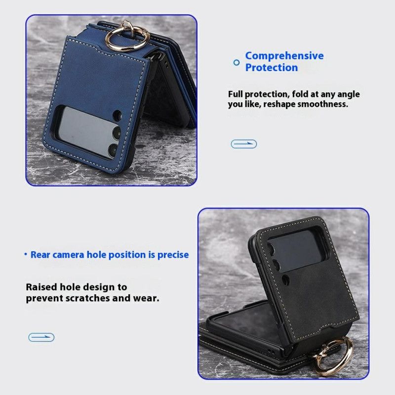 Κάλυμμα Samsung Galaxy Z Flip 7 Θήκη Καρτών Και Αποσπώμενη Αλυσίδα