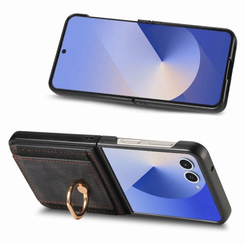 Κάλυμμα Samsung Galaxy Z Flip 7 Θήκη Καρτών Και Βάση Σιλικόνης