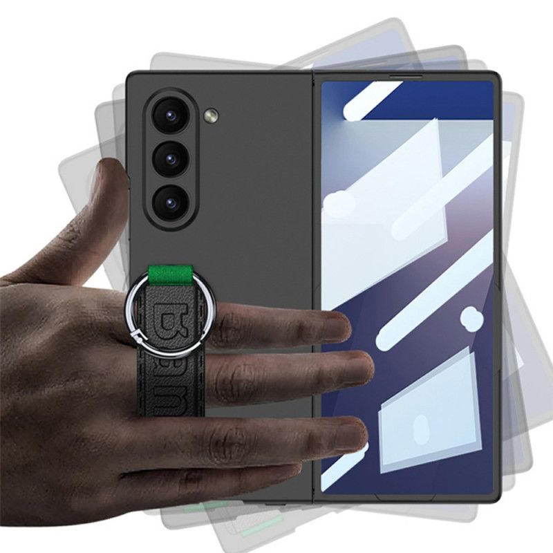 Κάλυμμα Samsung Galaxy Z Fold 7 Δαχτυλίδι Και Λουράκι Σιλικόνης