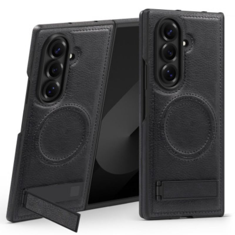 Κάλυμμα Samsung Galaxy Z Fold 7 Δερμάτινη Θήκη Magsafe Με Βάση