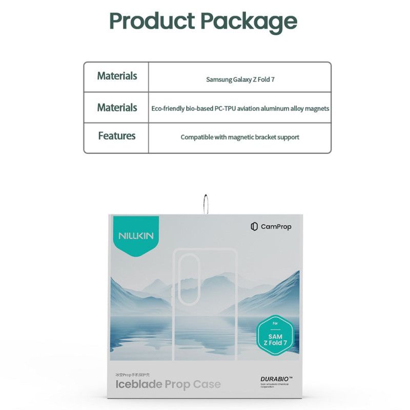 Κάλυμμα Samsung Galaxy Z Fold 7 Σειρά Iceblade Prop Με Βάση Και Πλαίσιο Φακού