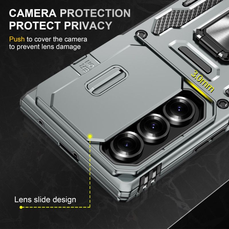 Κάλυμμα Samsung Galaxy Z Fold 7 Στήριγμα Και Προστατευτικό Φακού Εξαιρετικά Ανθεκτικού Τύπου