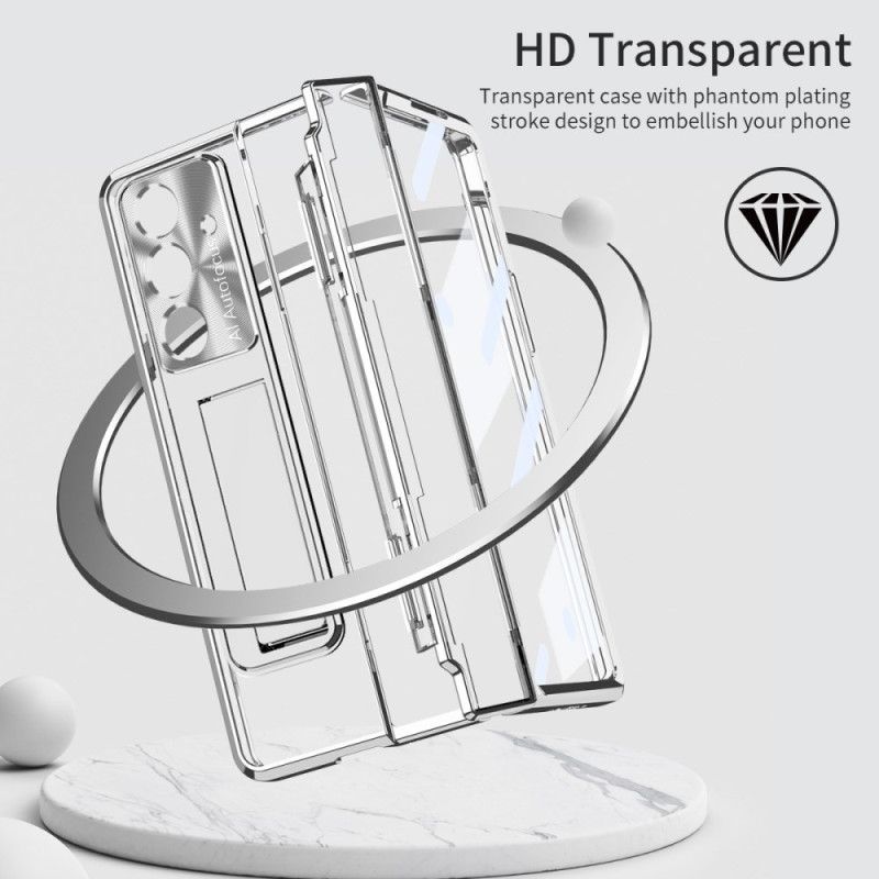 Κάλυμμα Samsung Galaxy Z Fold 7 Συμβατή Με Magsafe Με Βάση Και Προστατευτικό Οθόνης Σιλικόνης