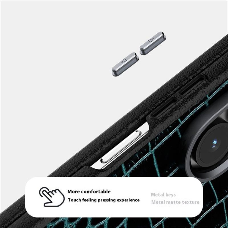 Κάλυμμα Samsung Galaxy Z Fold 7 Θήκες Κινητών Συμβατό Με Magsafe Στυλ Κροκόδειλου Abeel