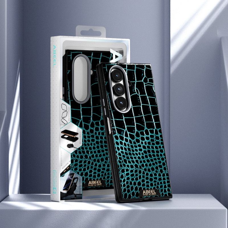 Κάλυμμα Samsung Galaxy Z Fold 7 Θήκες Κινητών Συμβατό Με Magsafe Στυλ Κροκόδειλου Abeel