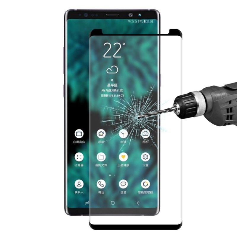 Κυρτή 3D Προστασία Από Σκληρυμένο Γυαλί Samsung Galaxy Note 9 Μαύρο