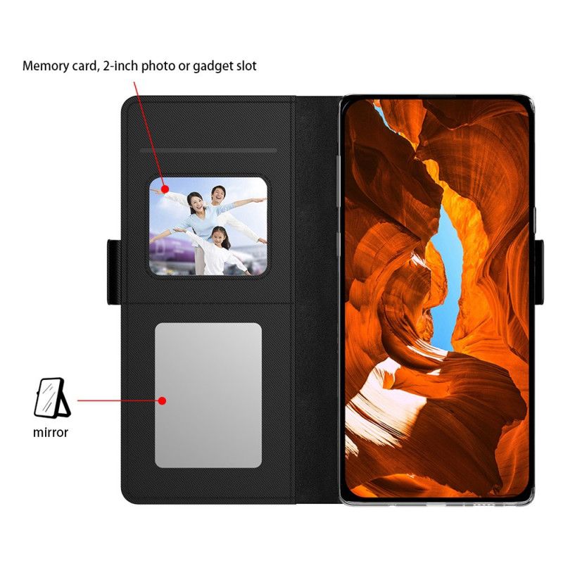 Lederhüllen Für Samsung Galaxy S26 Abnehmbarer Kartenhalter Und Spiegel