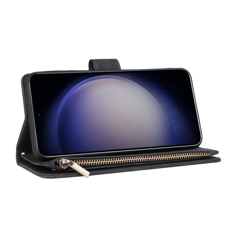 Lederhüllen Samsung Galaxy S26 Geldbörse Mit Reißverschluss In Wildlederoptik