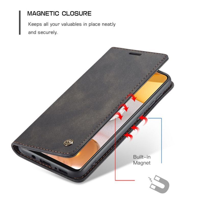 Πτυσσόμενο Κάλυμμα Samsung Galaxy A70 Ψεύτικο Δέρμα Κασέμι