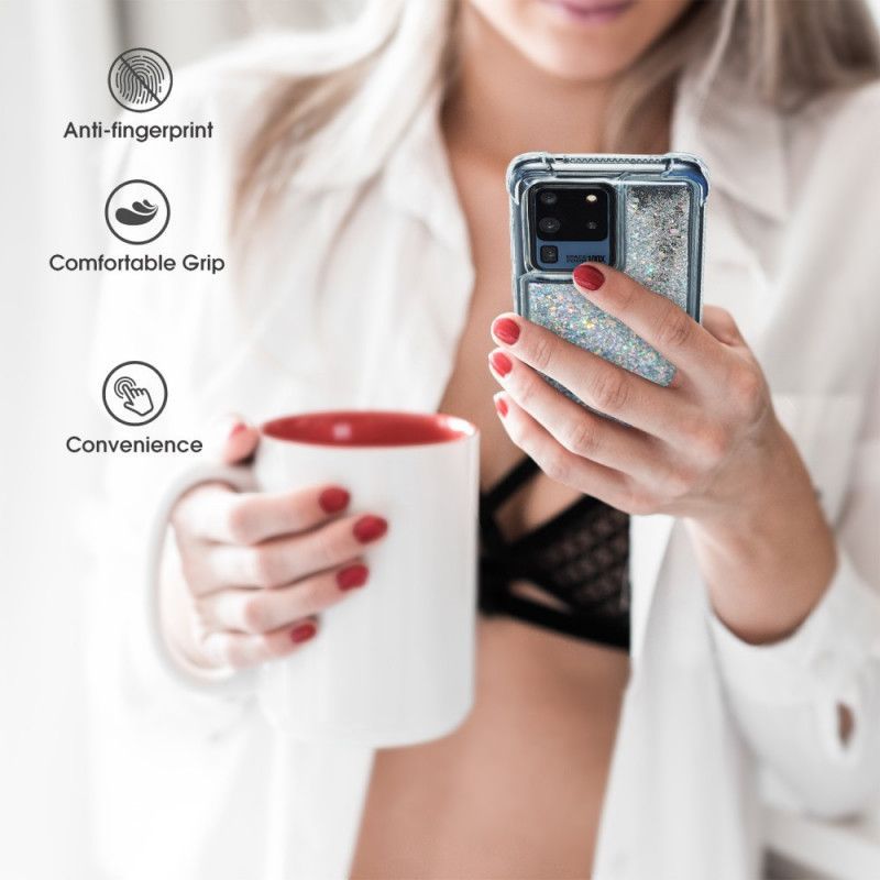 Samsung Galaxy S20 Plus Θήκη Με Γκλίτερ Ενισχυμένες Γωνίες