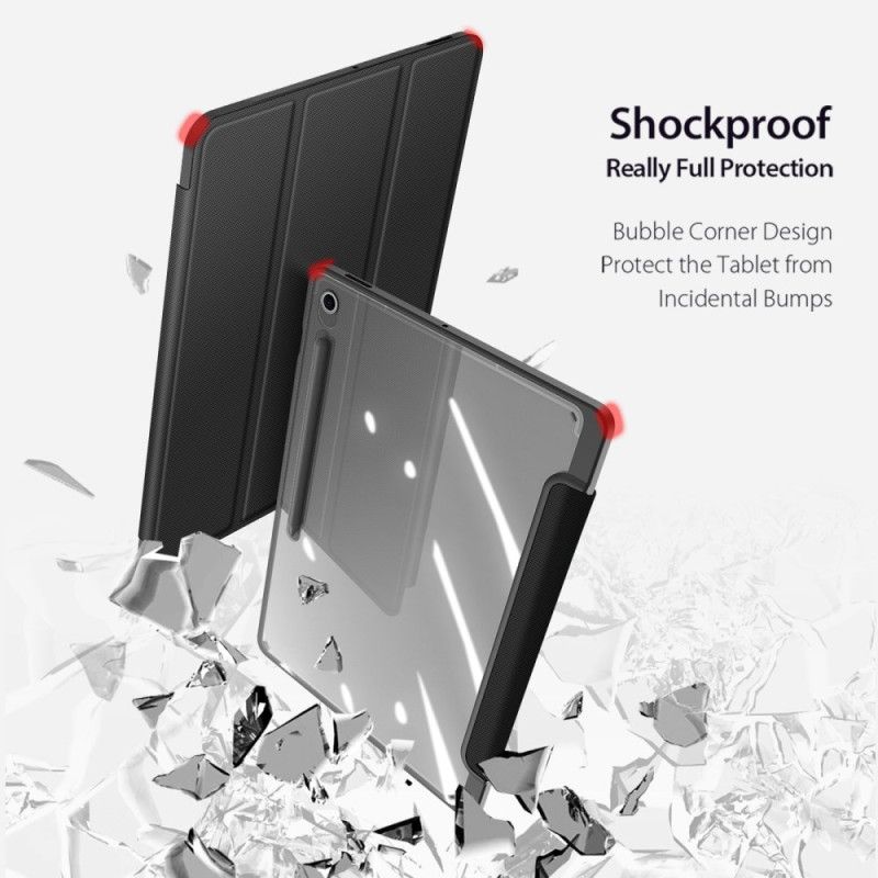 Samsung Galaxy Tab S10 Fe Plus Διαφανής Πλάτη Τριών Τμημάτων