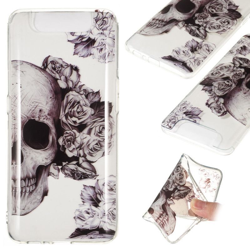 Θήκη Για Samsung Galaxy A90 / A80 Floral Skull