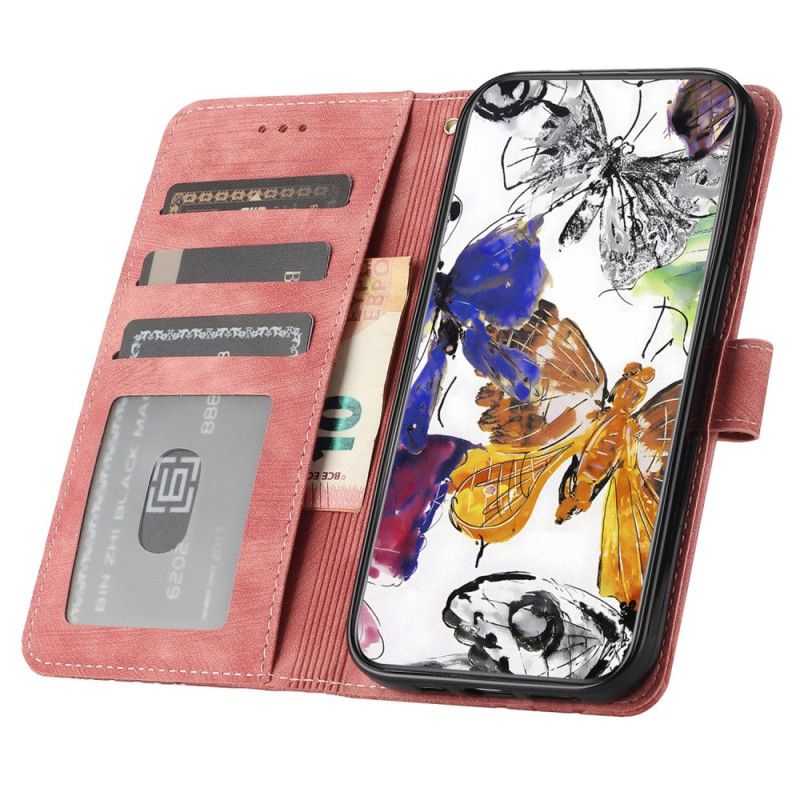 Θηκη Κινητου Samsung Galaxy A17 4g / 5g Θήκες Κινητών Εφέ Σουέτ Με Πεταλούδες