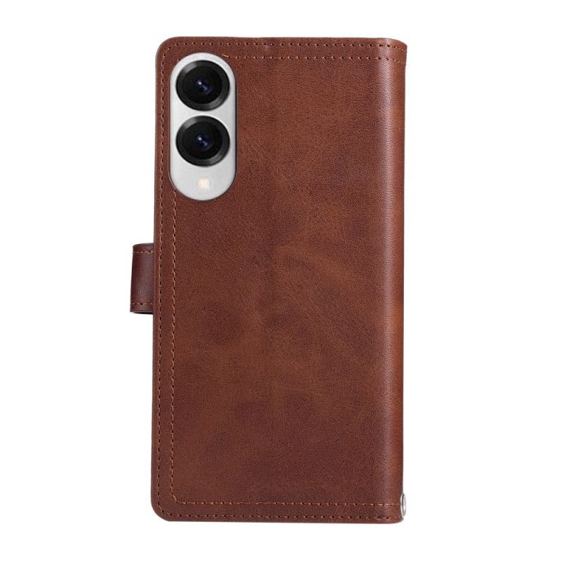 Θηκη Κινητου Samsung Galaxy S25 5g Edge Μαγνητικό Πορτοφόλι Και Κορδόνι