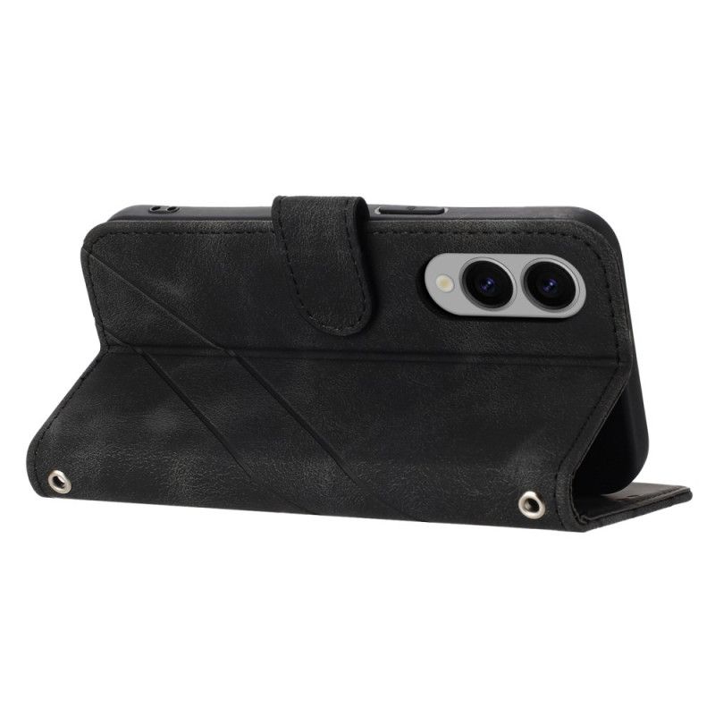 Θηκη Κινητου Samsung Galaxy S25 5g Edge Θήκες Κινητών Λουράκι Με Τυπωμένες Γραμμές