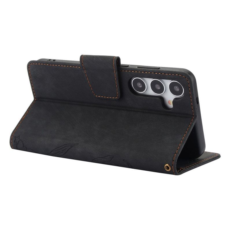 Θηκη Κινητου Samsung Galaxy S25 5g Σχέδιο Με Σουέτ Σε Σχήμα Λουλουδιού