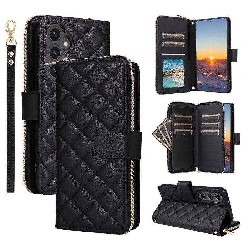 Θηκη Κινητου Samsung Galaxy S25 Fe Καπιτονέ Με Λουρί Και Λουρί Ώμου