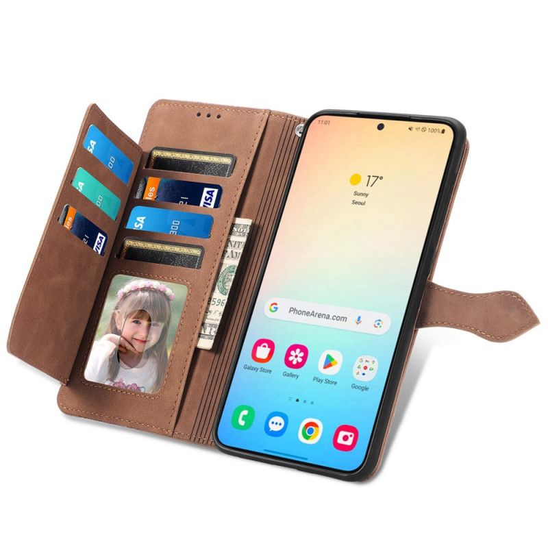 Θηκη Κινητου Samsung Galaxy S25 Plus 5g Θήκες Κινητών Λουράκι Δαντέλας Με Εφέ Σουέτ