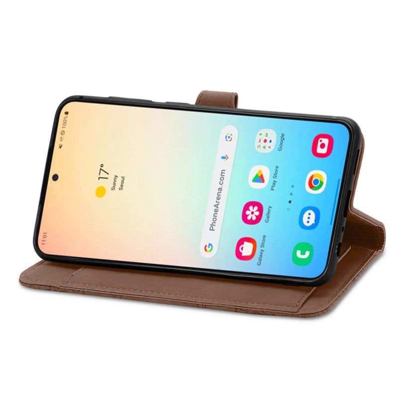 Θηκη Κινητου Samsung Galaxy S25 Plus 5g Θήκες Κινητών Λουράκι Δαντέλας Με Εφέ Σουέτ