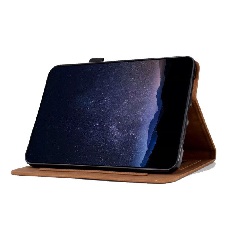 Θηκη Κινητου Samsung Galaxy Tab S11 Θήκες Κινητών Εφέ Σουέτ Με Λουλούδι Και Πεταλούδα