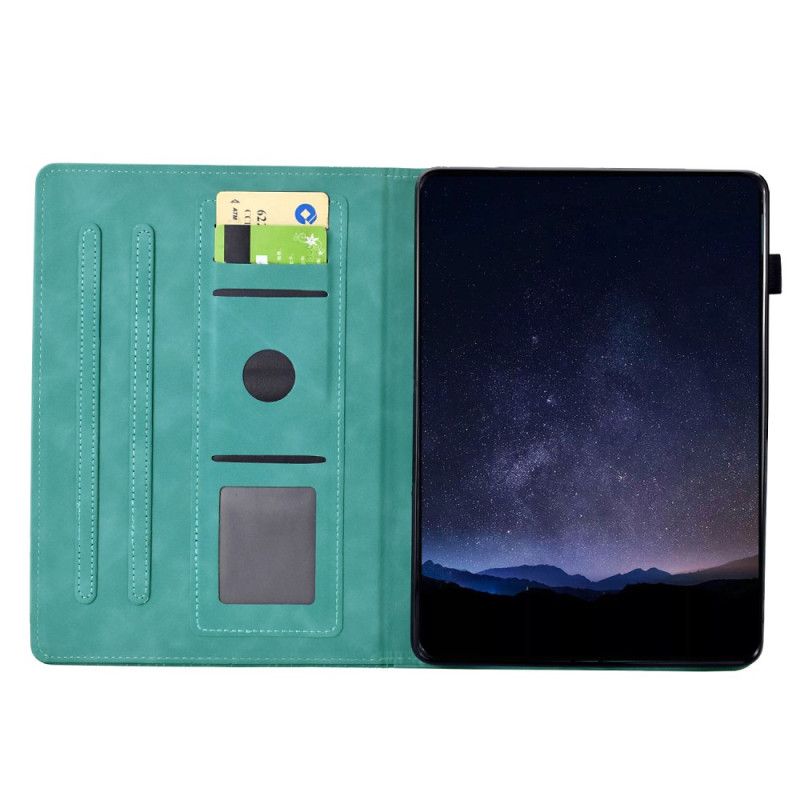 Θηκη Κινητου Samsung Galaxy Tab S11 Θήκες Κινητών Σκηνή Γάτας Με Εφέ Σουέτ