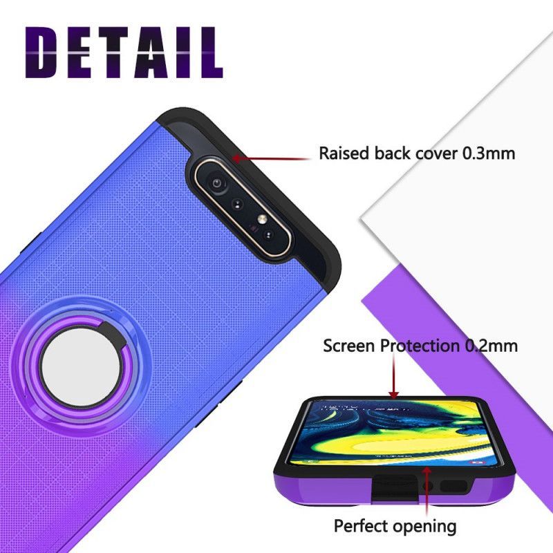 Θήκη Samsung Galaxy A90 / A80 Με Δακτύλιο Χρώματος Ντεγκραντέ