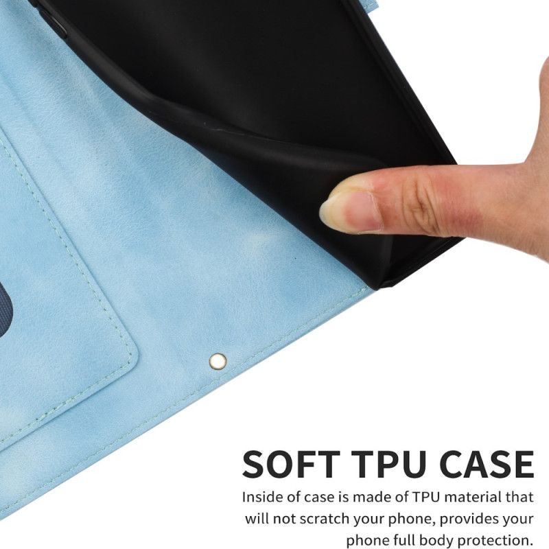 Δερματινη Θηκη Sony Xperia 1 Vii Φλοράλ Με Λουράκι