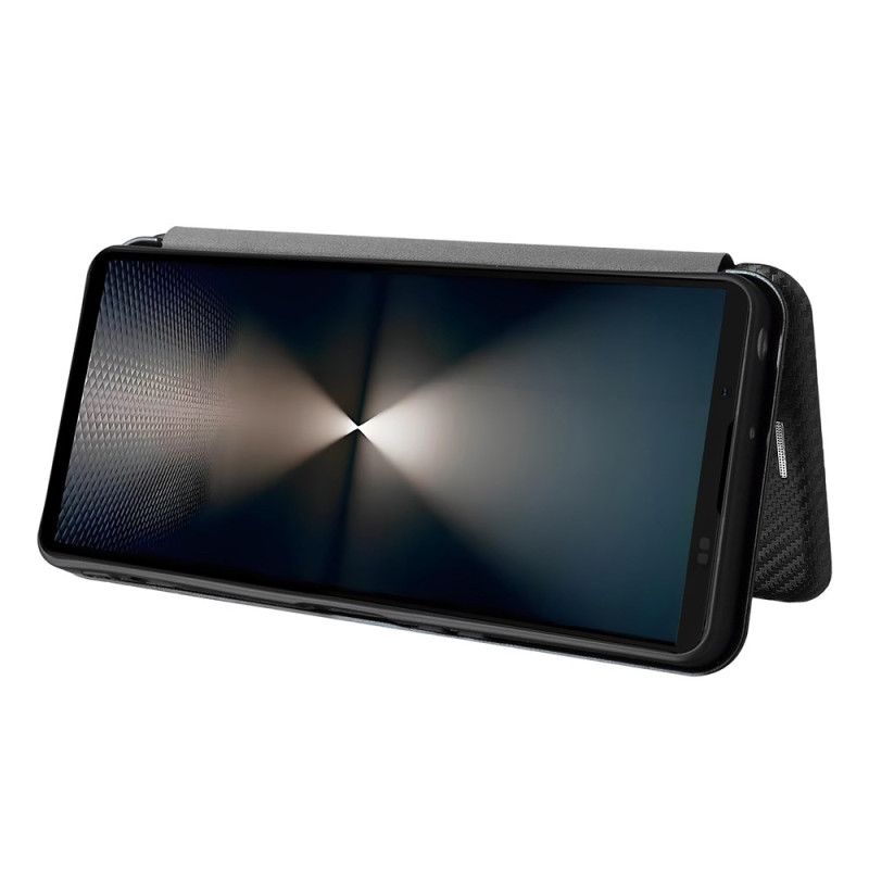 Δερματινη Θηκη Sony Xperia 1 Vii Ίνες Άνθρακα Σιλικόνης