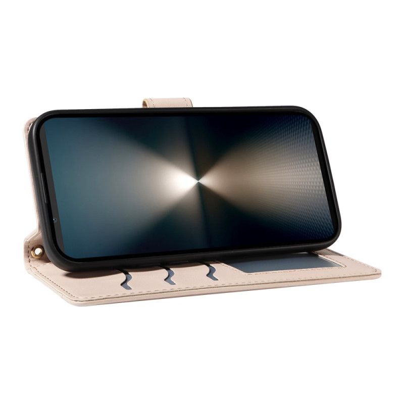 Δερματινη Θηκη Sony Xperia 1 Vii Καπιτονέ Με Λουρί Και Λουρί Ώμου Σιλικόνης