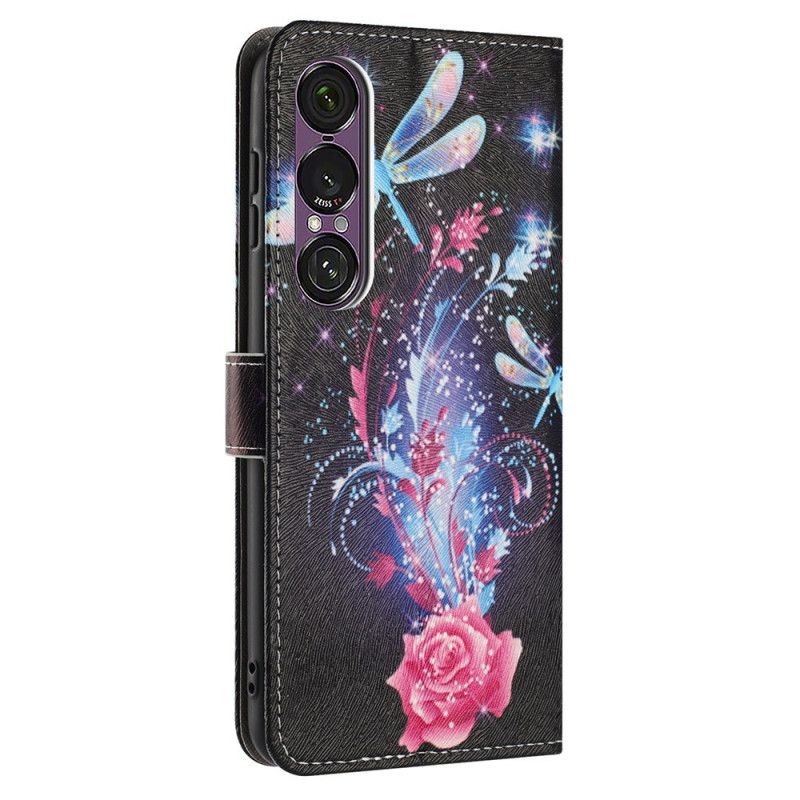 Δερματινη Θηκη Sony Xperia 1 Vii Λιβελούλες