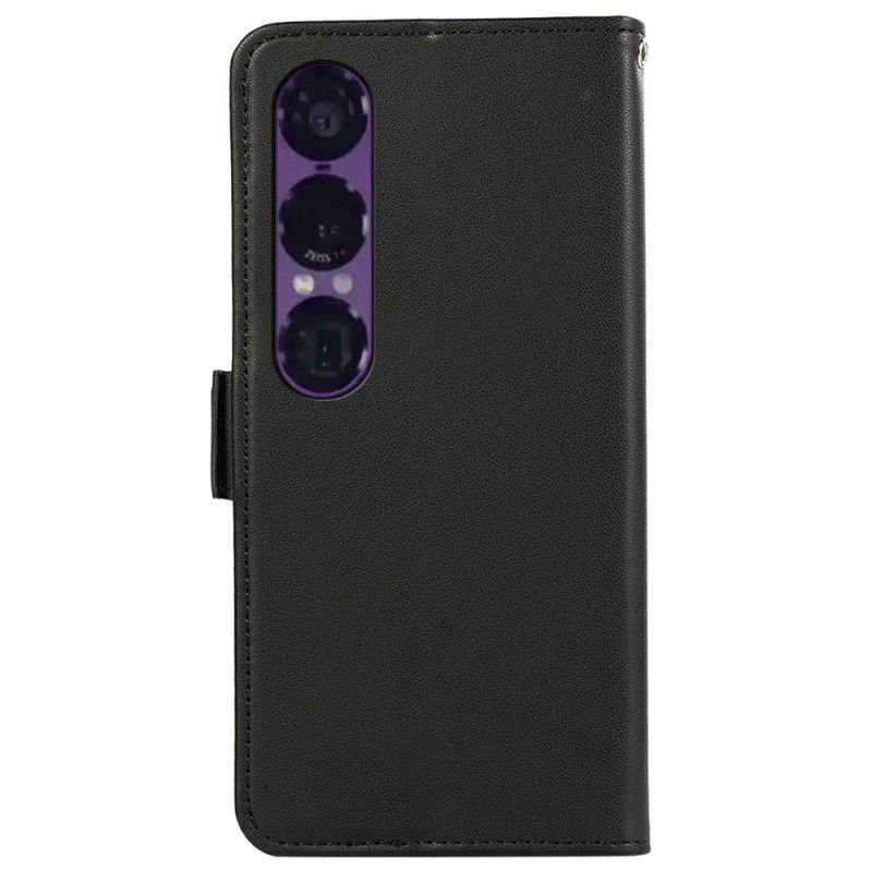 Δερματινη Θηκη Sony Xperia 1 Vii Προστασία Abeel Rfid Σιλικόνης