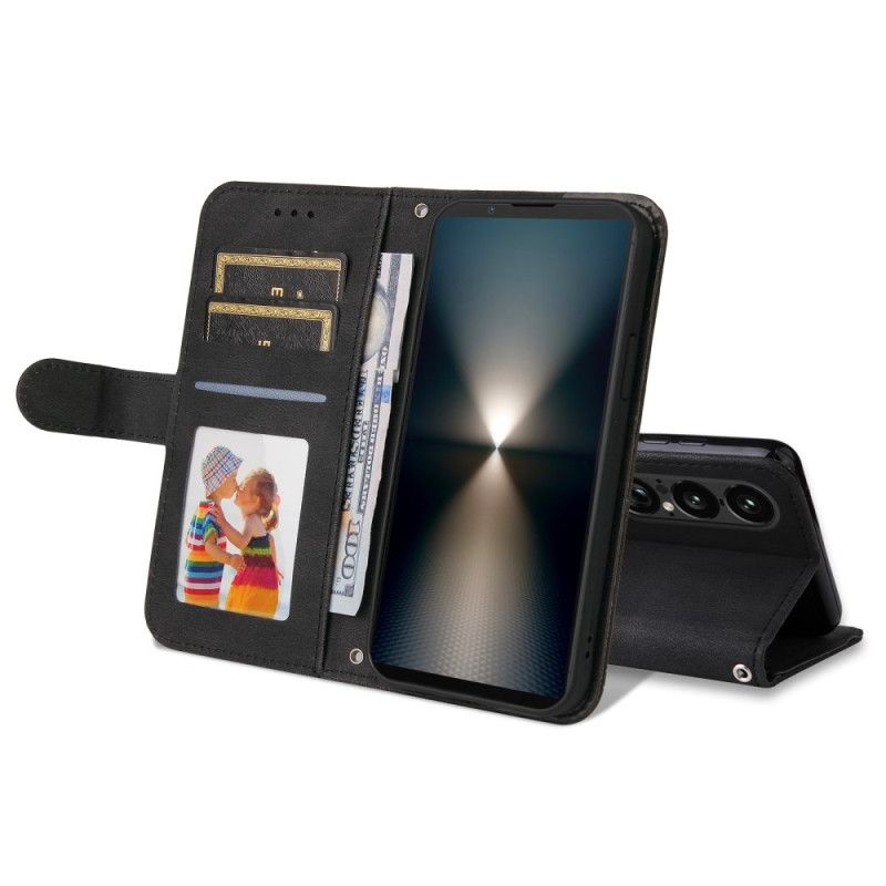 Δερματινη Θηκη Sony Xperia 1 Vii Vintage Εφέ Με Πριτσίνι