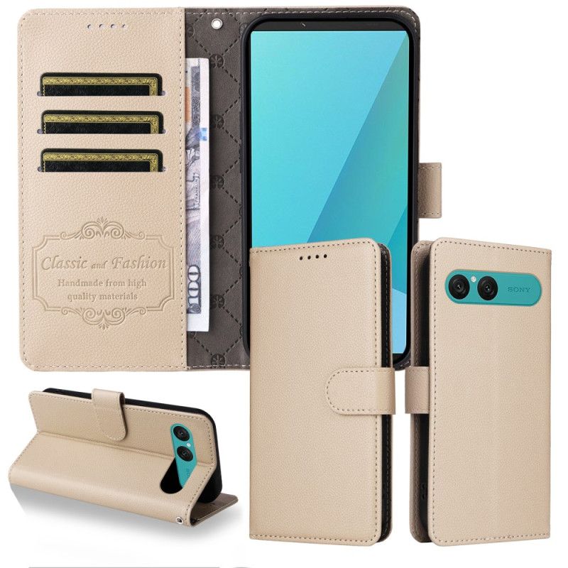 Δερματινη Θηκη Sony Xperia 10 Vii Εφέ Δέρματος Και Κλείδωμα Rfid