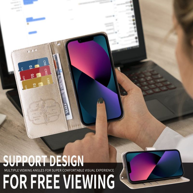 Δερματινη Θηκη Sony Xperia 10 Vii Εκτύπωση Λουλουδιών