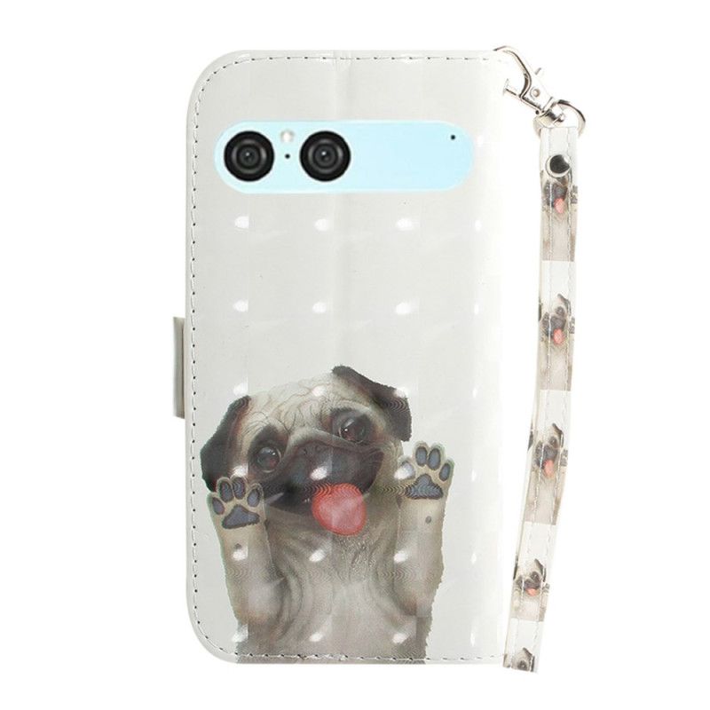 Δερματινη Θηκη Sony Xperia 10 Vii Κορδόνι Με Σχέδιο Παγκ