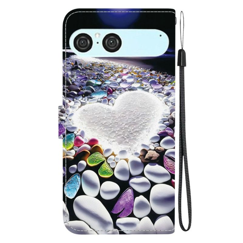 Δερματινη Θηκη Sony Xperia 10 Vii Λευκή Καρδιά