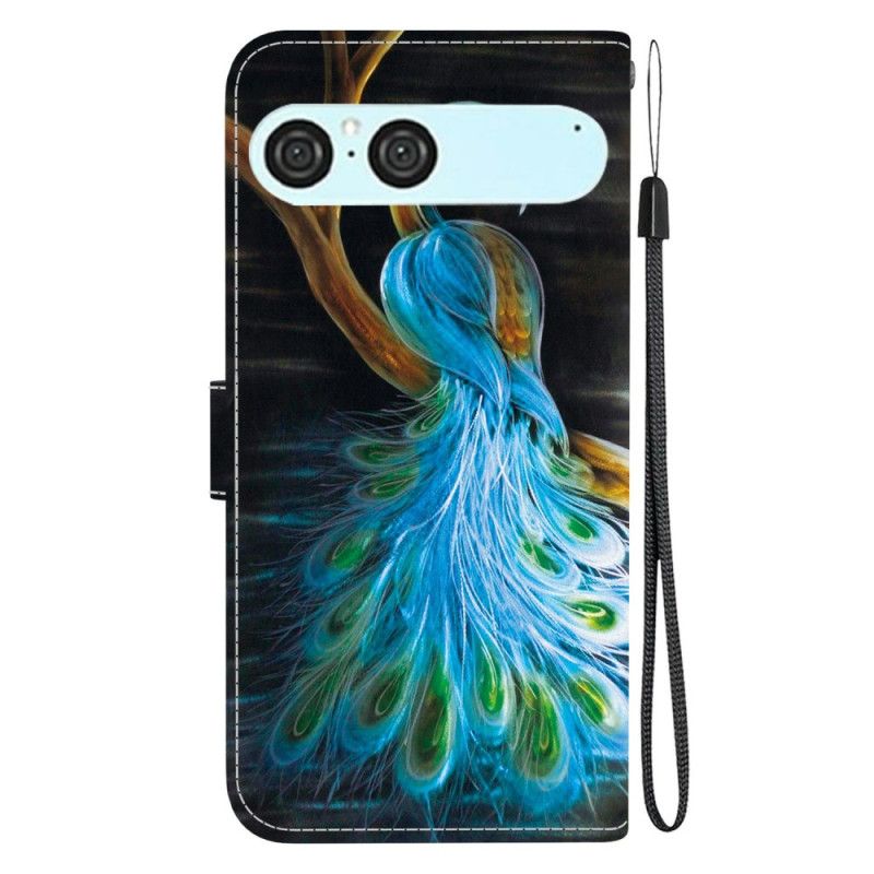 Δερματινη Θηκη Sony Xperia 10 Vii Παγώνι