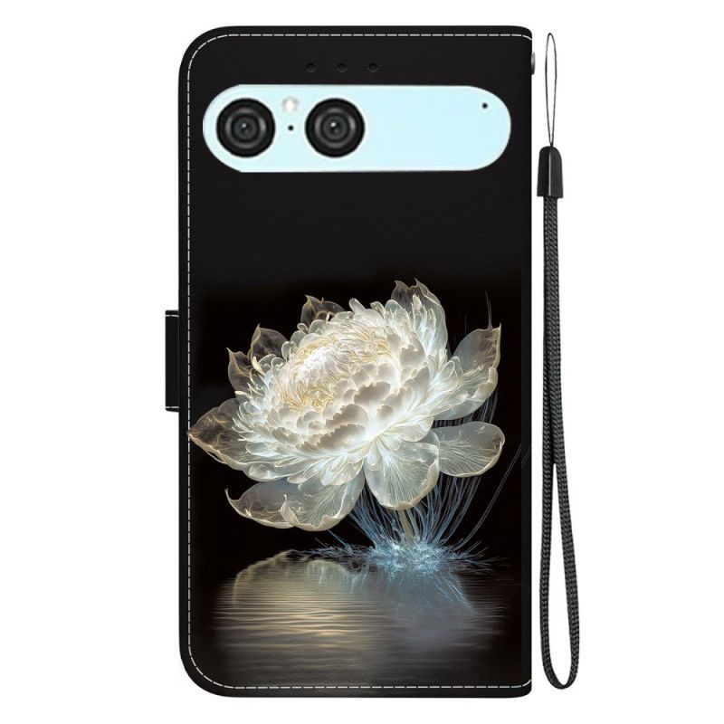 Δερματινη Θηκη Sony Xperia 10 Vii Παιώνια Σιλικόνης