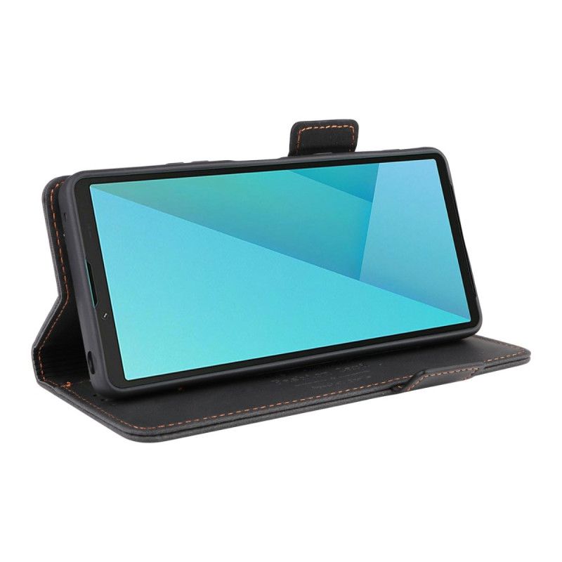 Δερματινη Θηκη Sony Xperia 10 Vii Ρετρό Εφέ Σουέτ