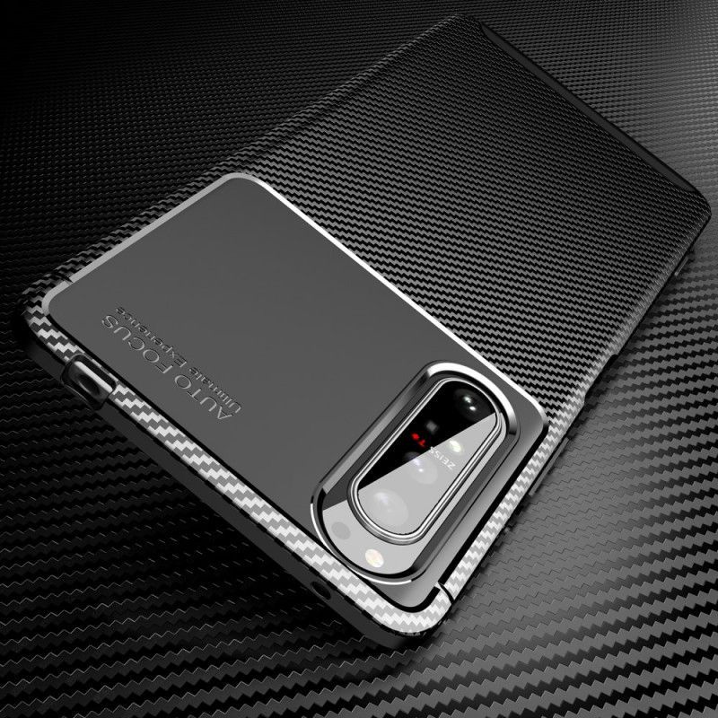 Κάλυμμα Sony Xperia 1 II Μαύρο Σωλήνας Από Ανθρακονήματα