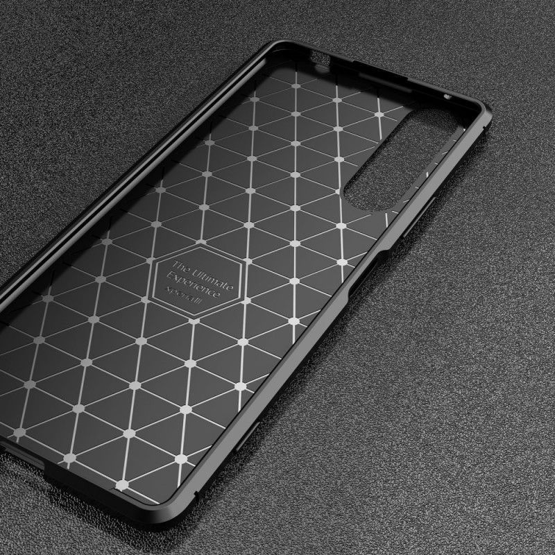 Κάλυμμα Sony Xperia 1 II Μαύρο Σωλήνας Από Ανθρακονήματα