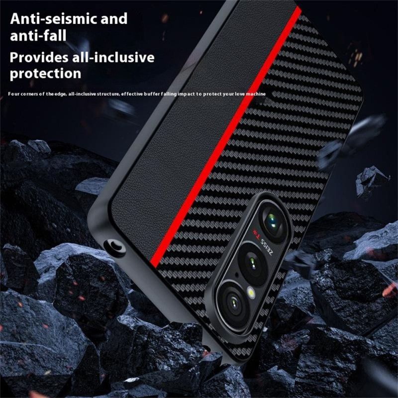 Κάλυμμα Sony Xperia 1 Vii Ανθρακονήματα Σιλικόνης